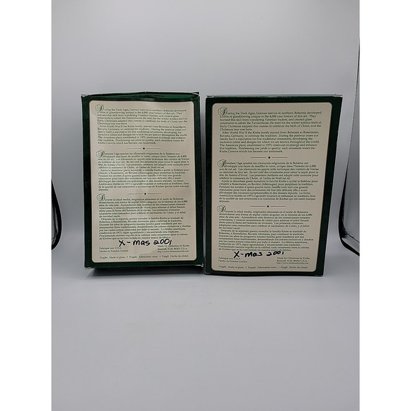 Vintage Krebs Glass Ornament Nativity Scene Cream Matte 2.5" - Picture 4 of 4